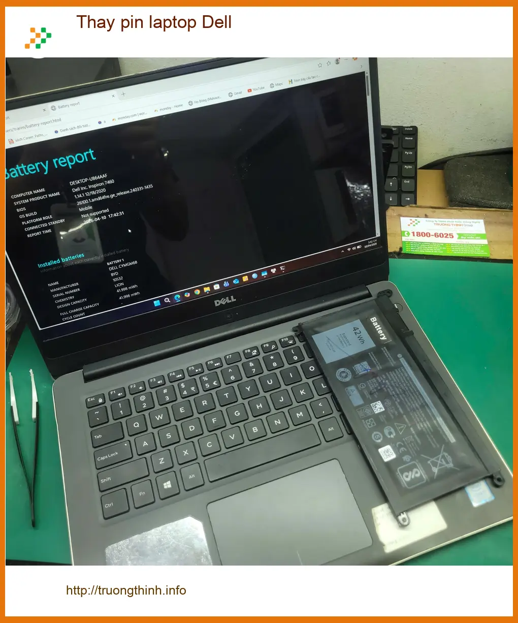 Trung tâm thay pin laptop Dell Quận Tân Bình - Anh Kiệt nhân viên review ảnh thực tế 1