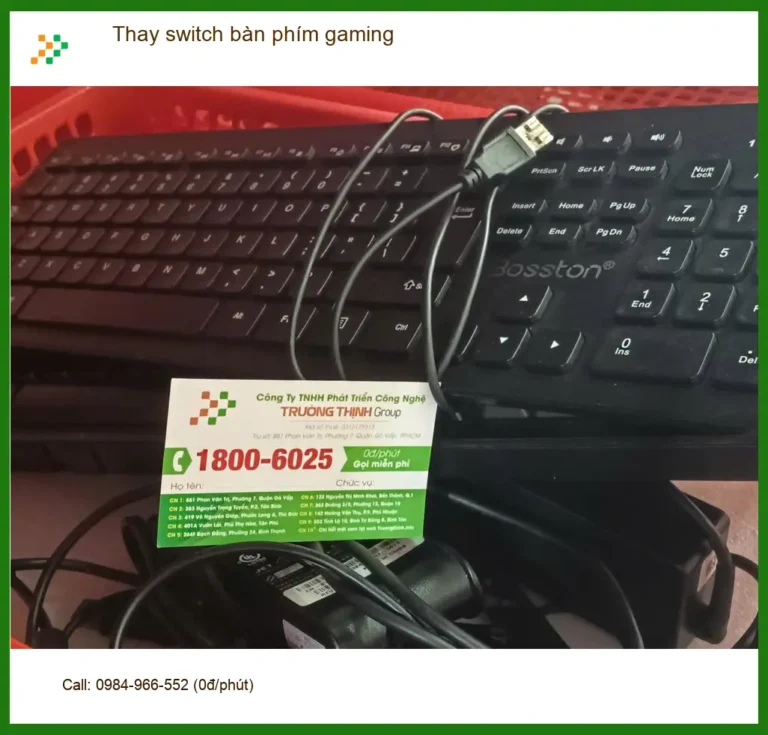Dịch vụ thay switch bàn phím gaming Quận 7 uy tín - Anh Minh IT review ca khó