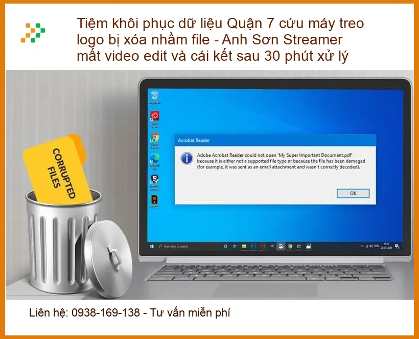 Khôi Phục Dữ Liệu Quận 7 máy treo, xóa nhầm - Thợ cứu dữ liệu lấy liền