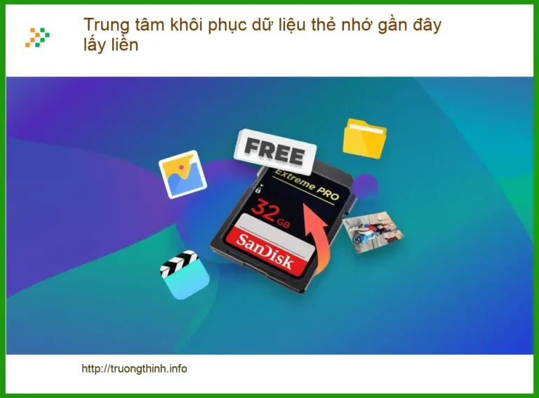 Khôi Phục Dữ Liệu Thẻ Nhớ Lỗi Gần Đây - Dịch vụ lấy liền TPHCM