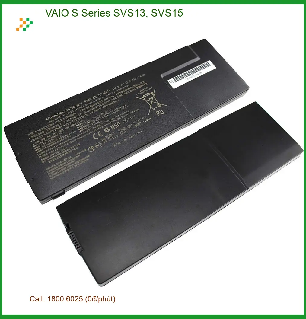 Pin Laptop VAIO SVS13 SVS15 - Thay Nhanh Tận Nơi TPHCM