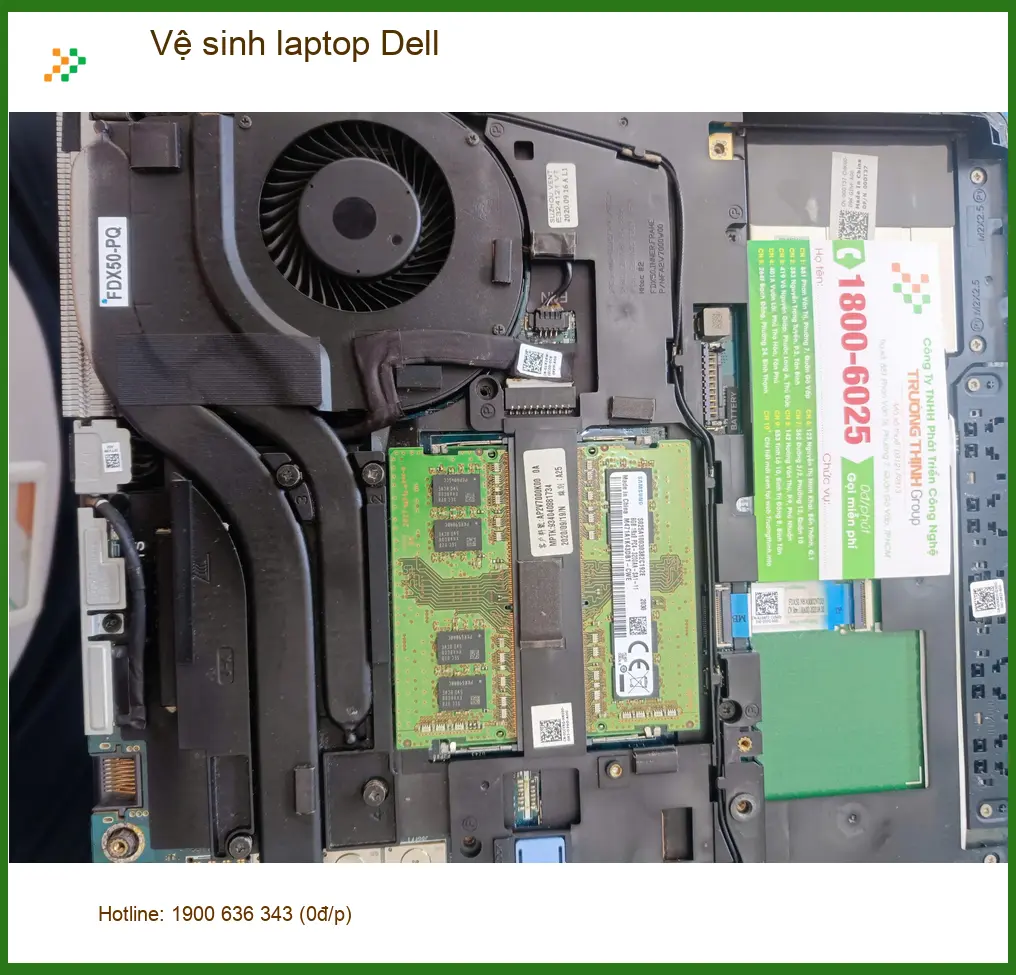 Anh Đức Anh tìm trung tâm vệ sinh laptop Dell Quận Tân Phú uy tín ảnh thực tế 1