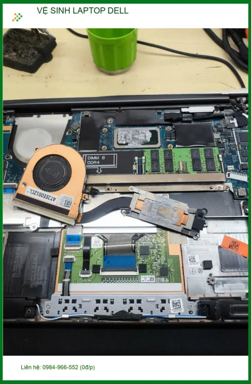 Anh Quang kỹ sư điện tử - Vệ sinh laptop Dell Quận Gò Vấp sạch tinh tươm
