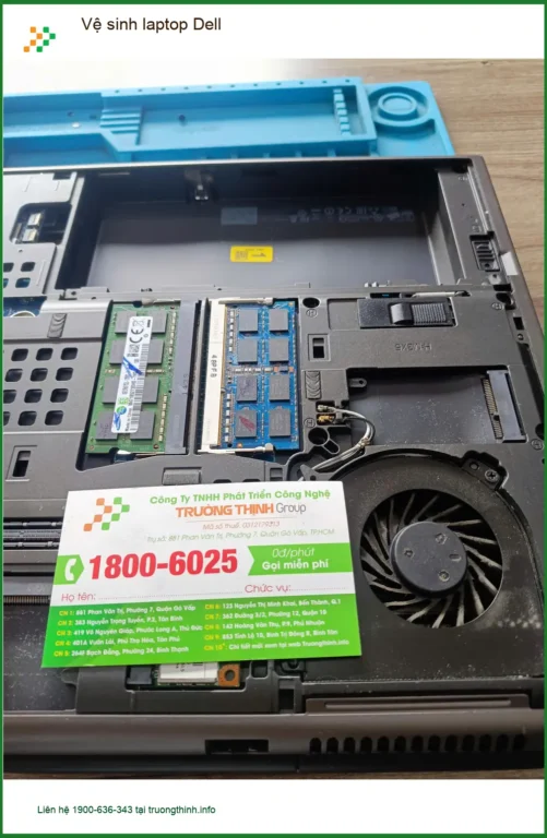 Chị Minh lo máy nóng, quạt kêu to tìm trung tâm vệ sinh laptop Dell Quận Tân Phú giá rẻ