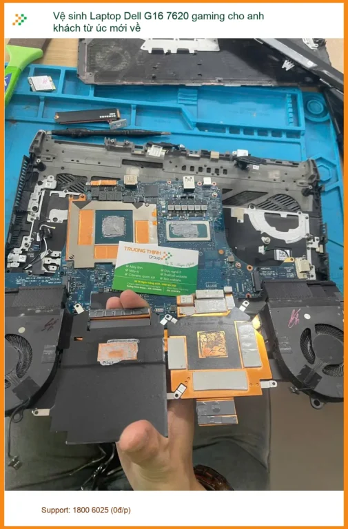 Anh Tùng vừa công tác về Quận Phú Nhuận vệ sinh Laptop Dell G16 7620 gaming
