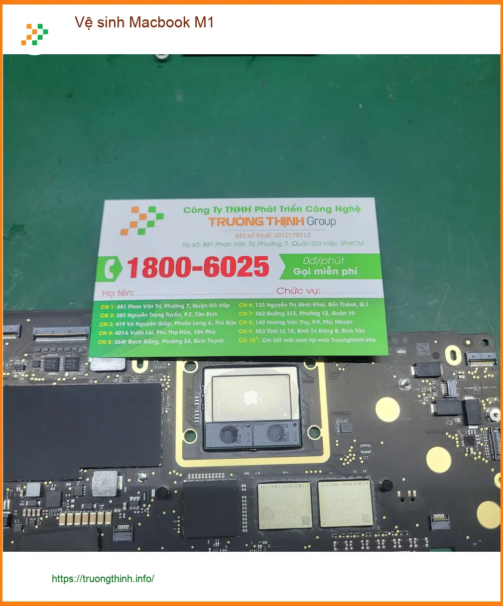 Anh Quang lo lắng máy chạy chậm - Dịch vụ Vệ sinh Macbook M1 Quận Tân Bình