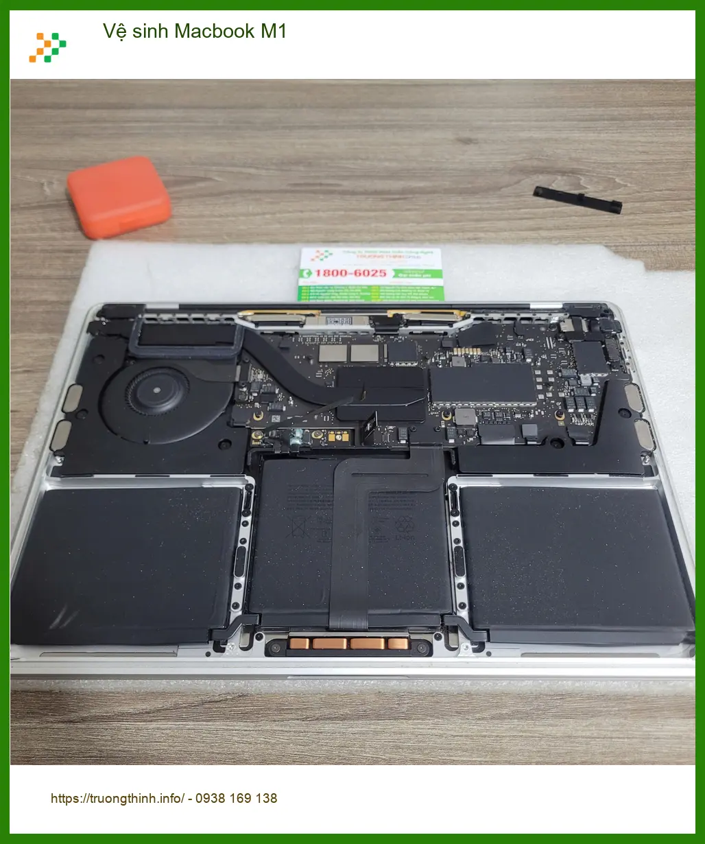 Anh Quang lo lắng máy chạy chậm - Dịch vụ Vệ sinh Macbook M1 Quận Tân Bình ảnh thực tế 1