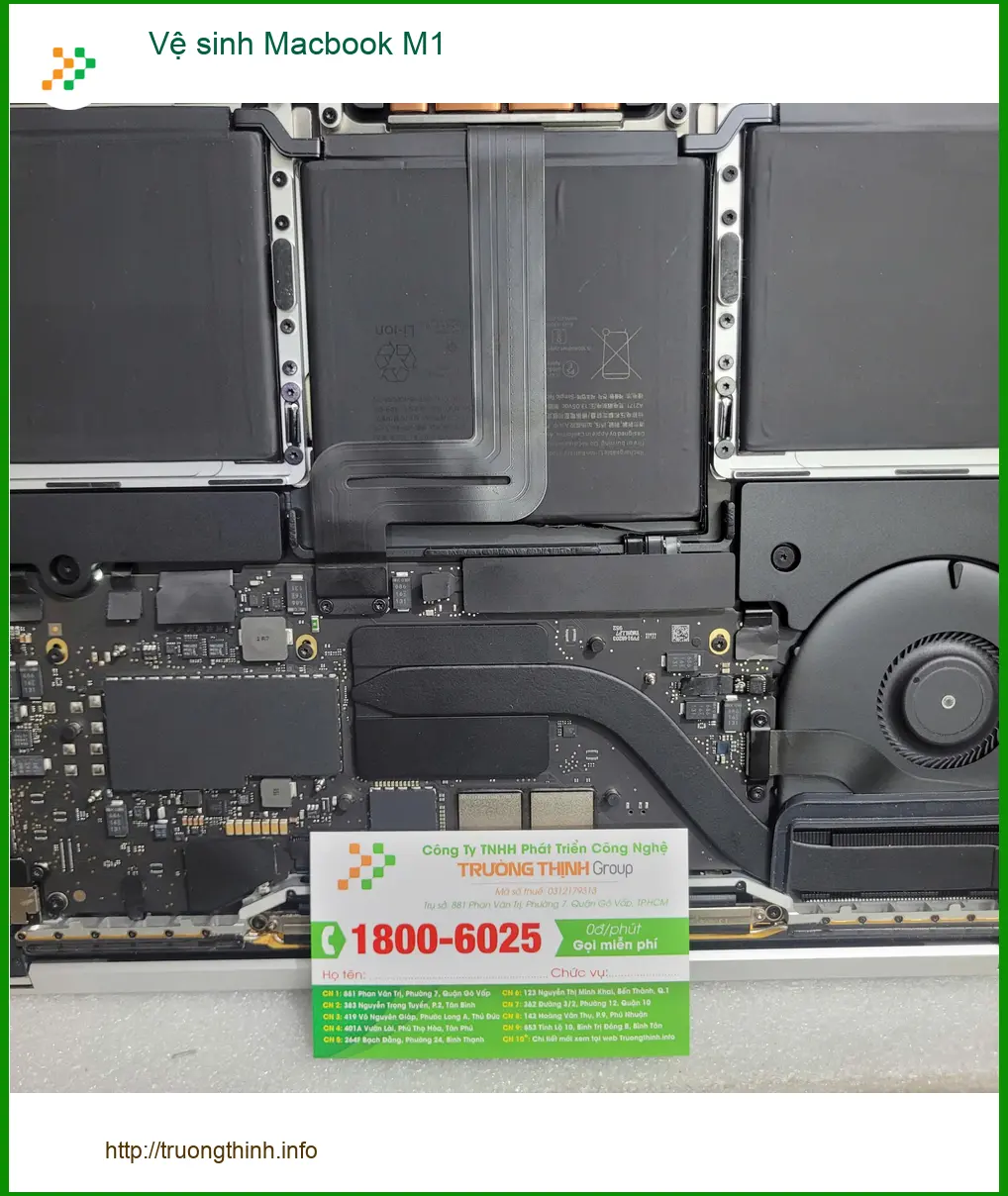 Anh Quang lo lắng máy chạy chậm - Dịch vụ Vệ sinh Macbook M1 Quận Tân Bình ảnh thực tế 2