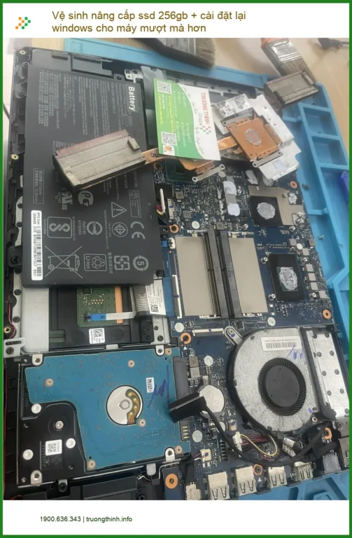 Chú Tấn bận rộn tìm Dịch vụ vệ sinh nâng cấp SSD 256GB cài Win máy Quận Phú Nhuận