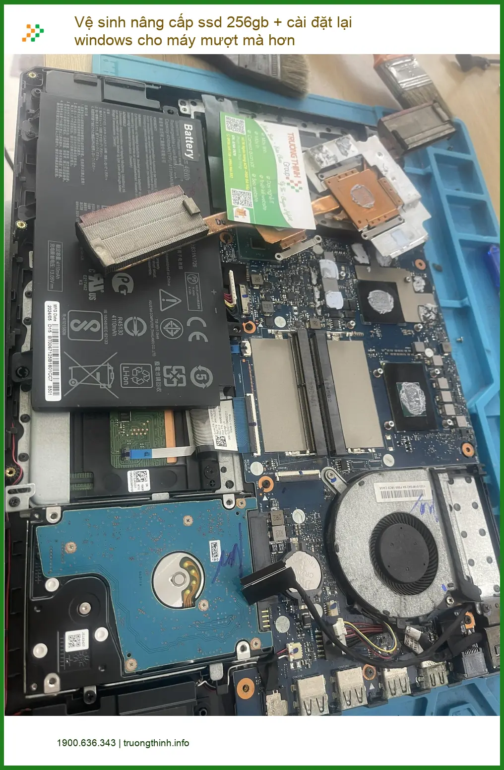 Chú Tấn bận rộn tìm Dịch vụ vệ sinh nâng cấp SSD 256GB cài Win máy Quận Phú Nhuận