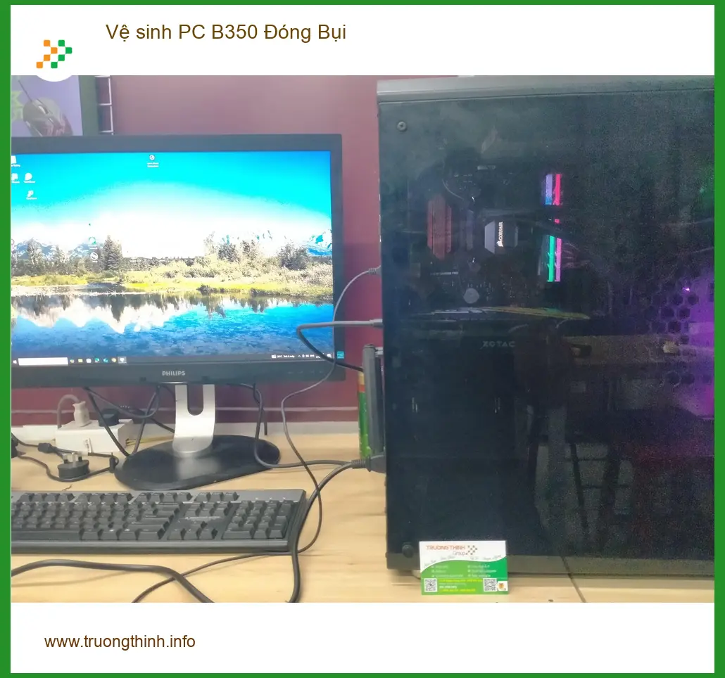 Anh Quang review dịch vụ vệ sinh PC B350 Đóng Bụi Quận 12 uy tín