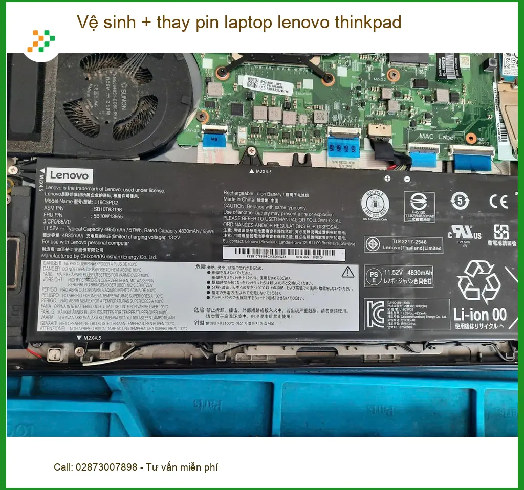 Anh Cường review vệ sinh thay pin laptop Lenovo ThinkPad Q.Tân Phú ảnh thực tế 1