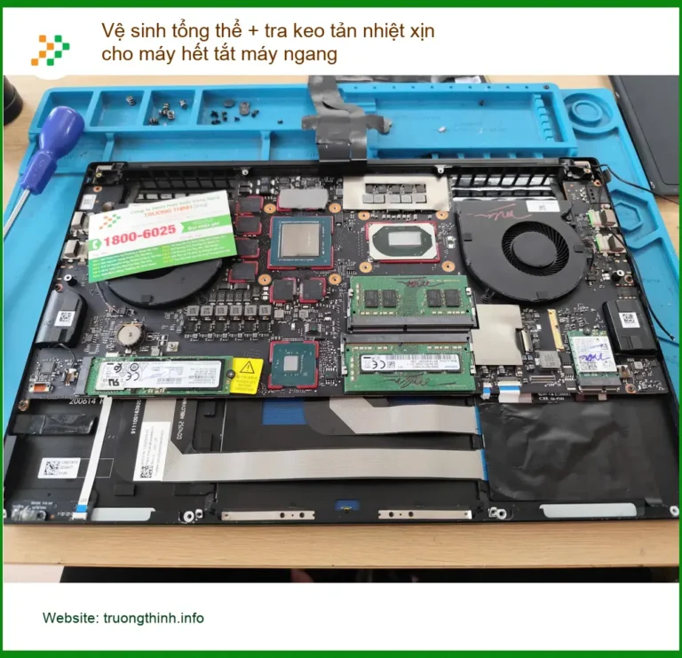 Anh Quân ở Phú Nhuận - Tiệm vệ sinh tra keo tản nhiệt máy hết tắt ngang