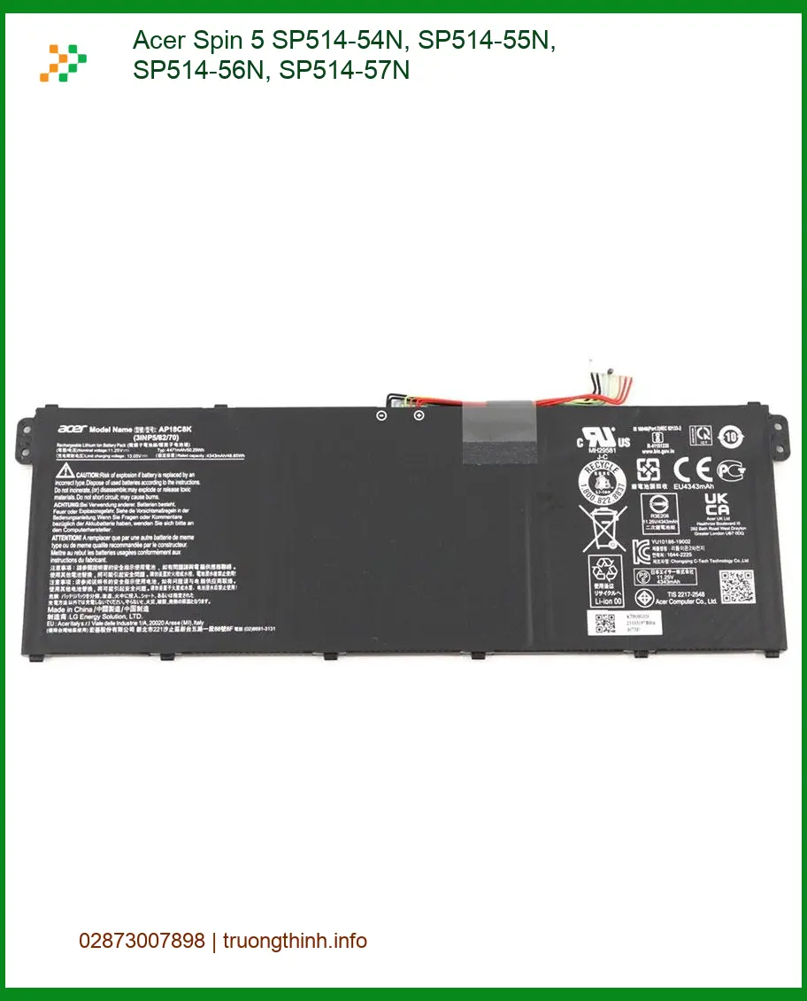 Pin Laptop Acer Spin 5 - Thay Lấy Liền TPHCM | Giá Rẻ Hôm Nay