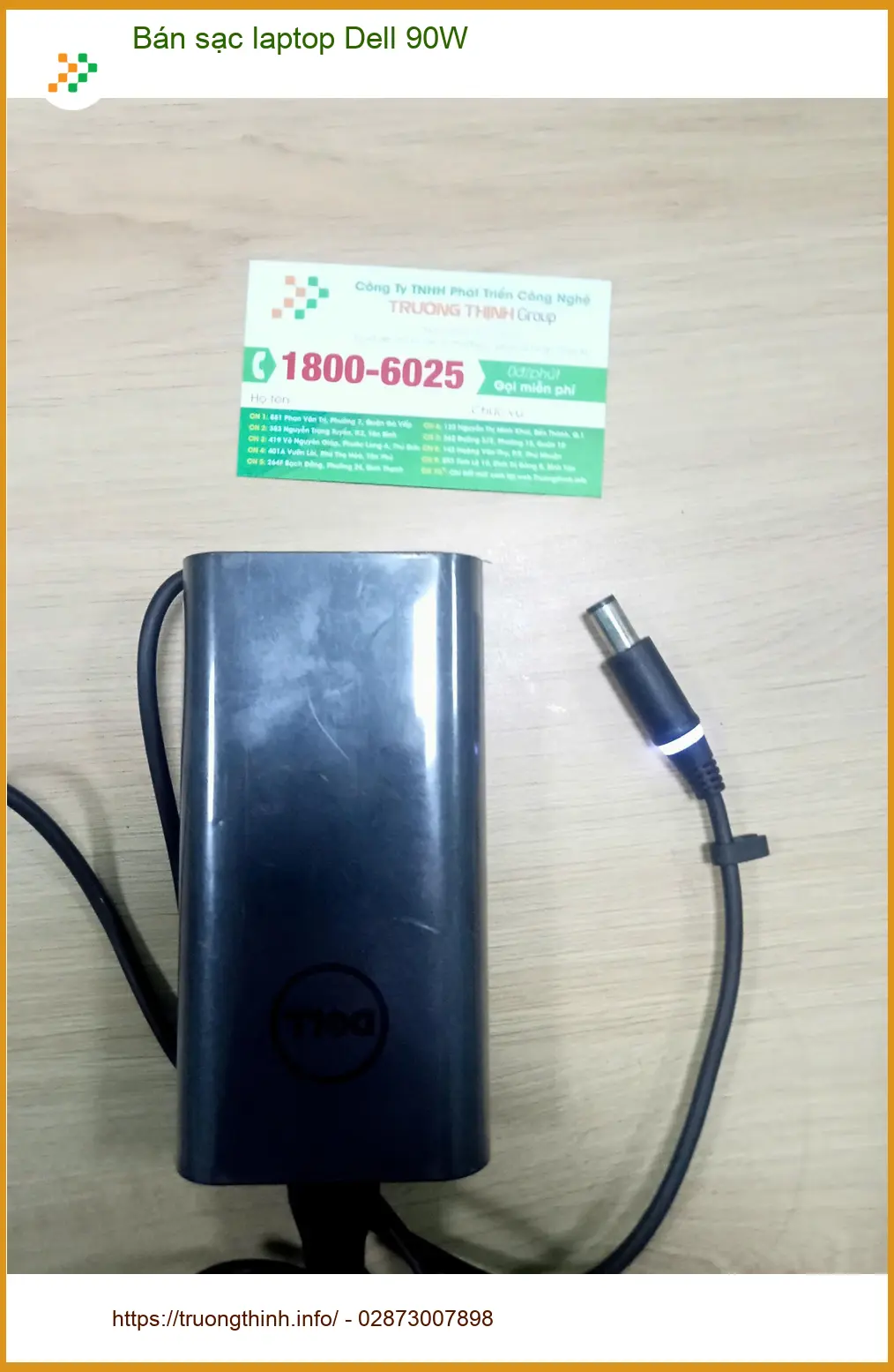 Anh Thiên hoảng hốt tìm mua sạc laptop Dell 90W Quận Bình Tân - Cửa hàng uy tín