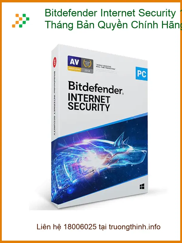 Antivirus Bitdefender Internet Security 10 PC - Giá Rẻ TPHCM