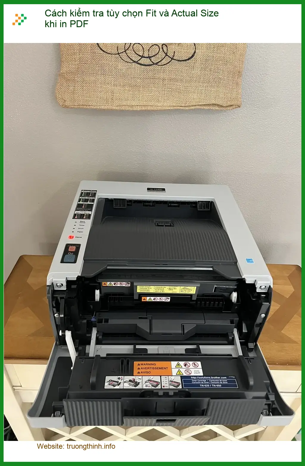 Thủ thuật Máy in: Kiểm tra Fit và Actual Size PDF - Cách tự xử lý tại nhà