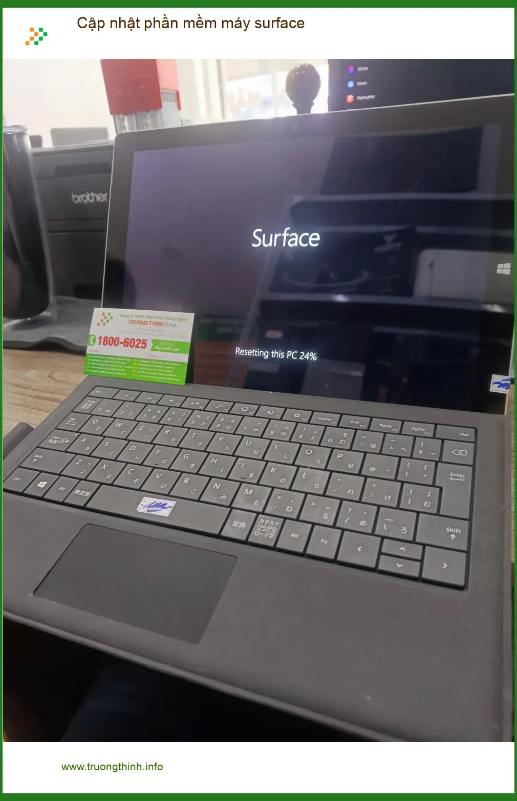 Cửa hàng cập nhật phần mềm máy surface Quận Tân Phú - Cô Lan review nhanh ảnh thực tế 2