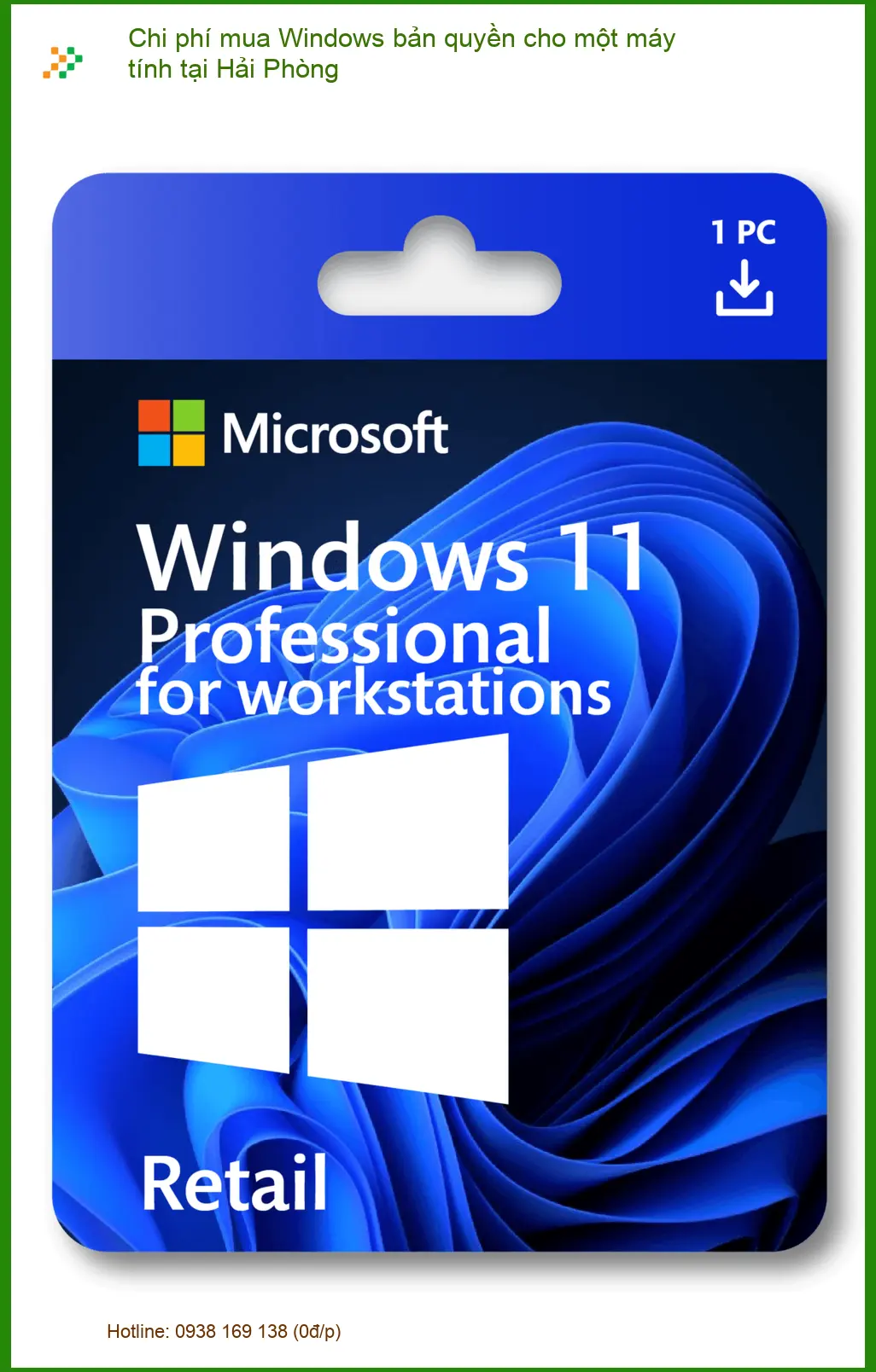 Windows Chi phí mua bản quyền máy tính Hải Phòng - Bảng giá tham khảo