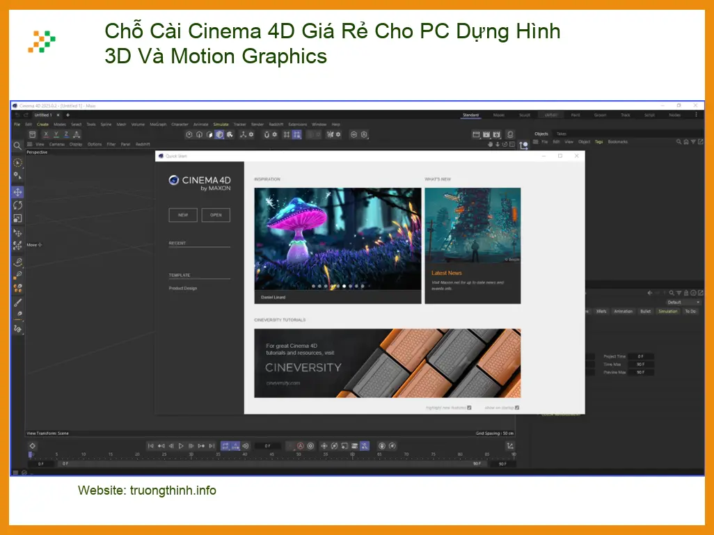 Cài Đặt Máy Tính Cinema 4D Giá Rẻ Dựng 3D - Thợ hỗ trợ nhanh TPHCM