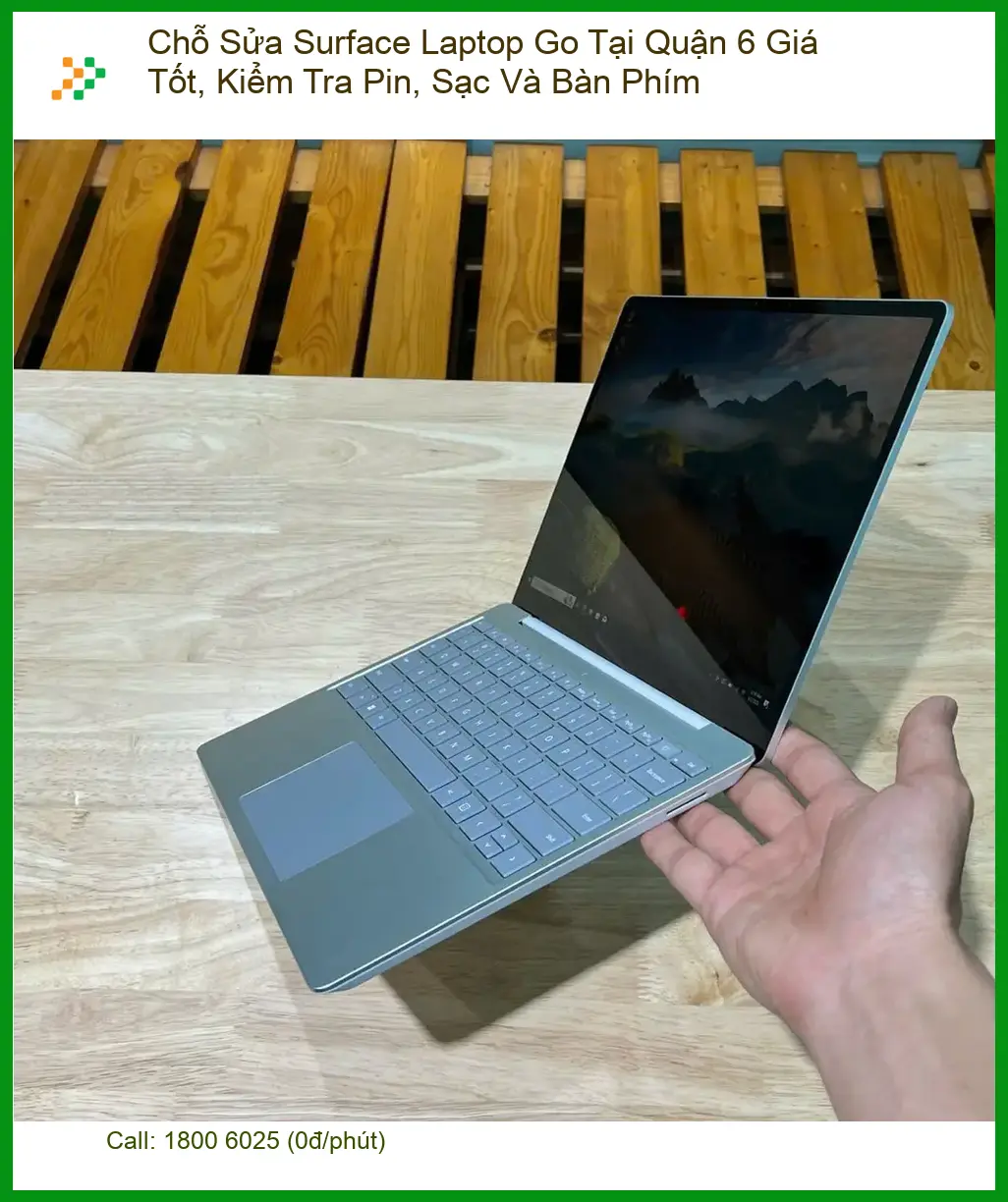 Sửa Surface Laptop Go Quận 6 Pin, Sạc, Bàn phím - Trung tâm uy tín