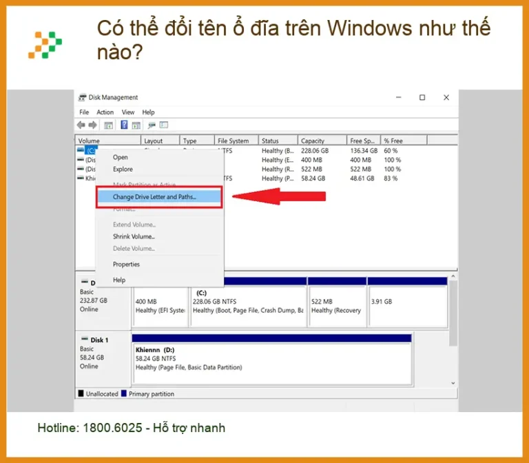 PC Có thể đổi tên ổ đĩa trên Windows như thế nào? - Hướng dẫn xử lý tại nhà