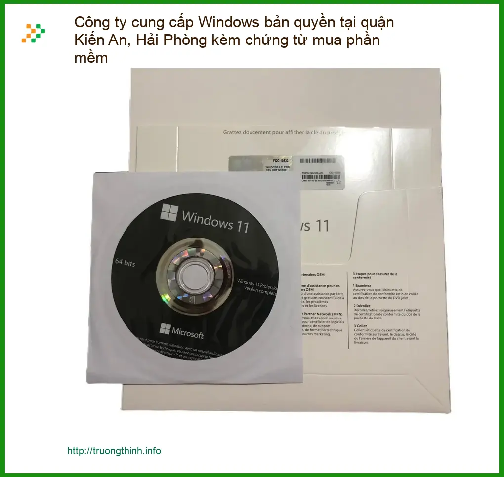 Windows bản quyền Kiến An, Hải Phòng - Tư vấn, cung cấp kèm chứng từ