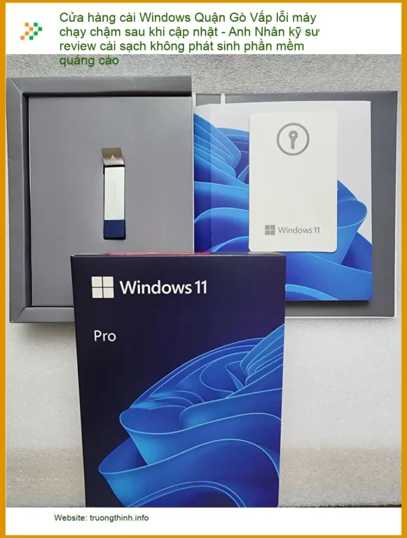 Cài Windows Gò Vấp lỗi máy chậm sau cập nhật - Sửa máy tính uy tín