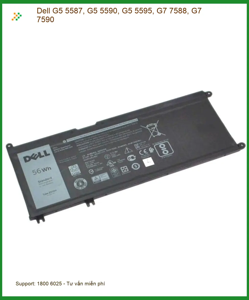 Pin Laptop Dell G5 G7 - Trung Tâm Thay Pin Nhanh Giá Rẻ TPHCM