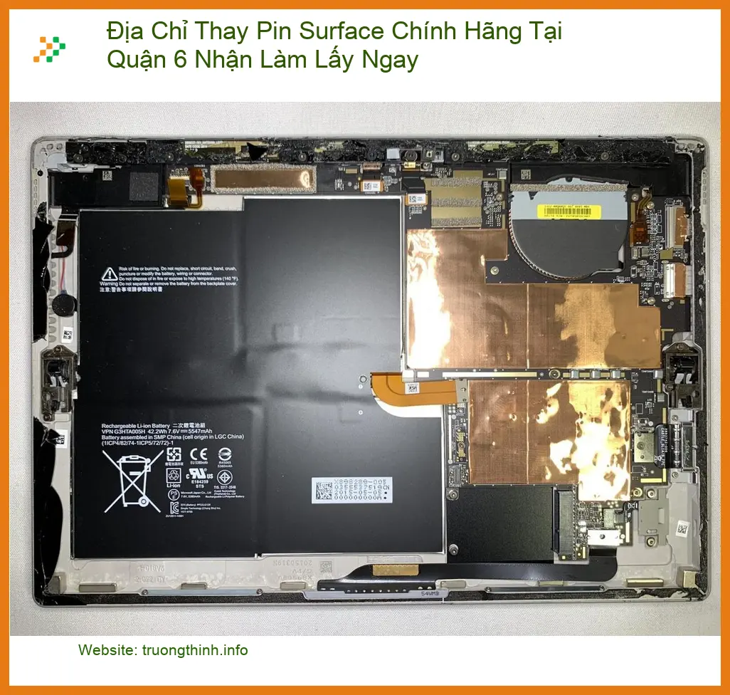 Sửa Surface Địa Chỉ Thay Pin Chính Hãng Quận 6 - Địa điểm lấy liền uy tín