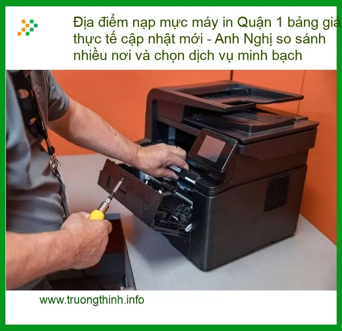 Sửa Chữa Nạp Mực Máy In Quận 1 Tận Nơi - Điện thoại công ty xử lý gấp