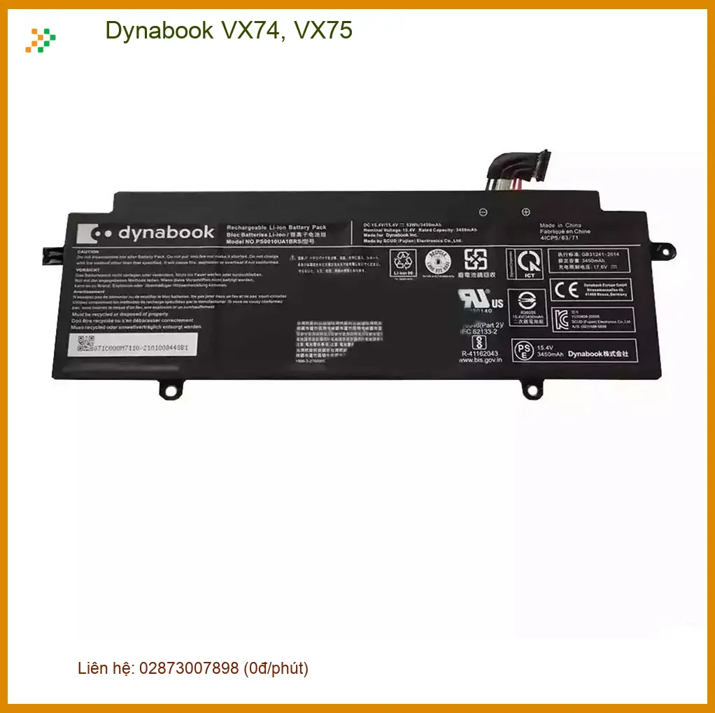 Pin Laptop Dynabook VX74 VX75 - Thay Nhanh TPHCM | Giá Sinh Viên