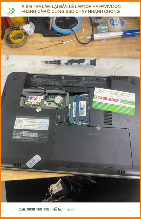 Chị Bình - sửa bản lề laptop HP Pavilion, nâng cấp SSD Quận Phú Nhuận