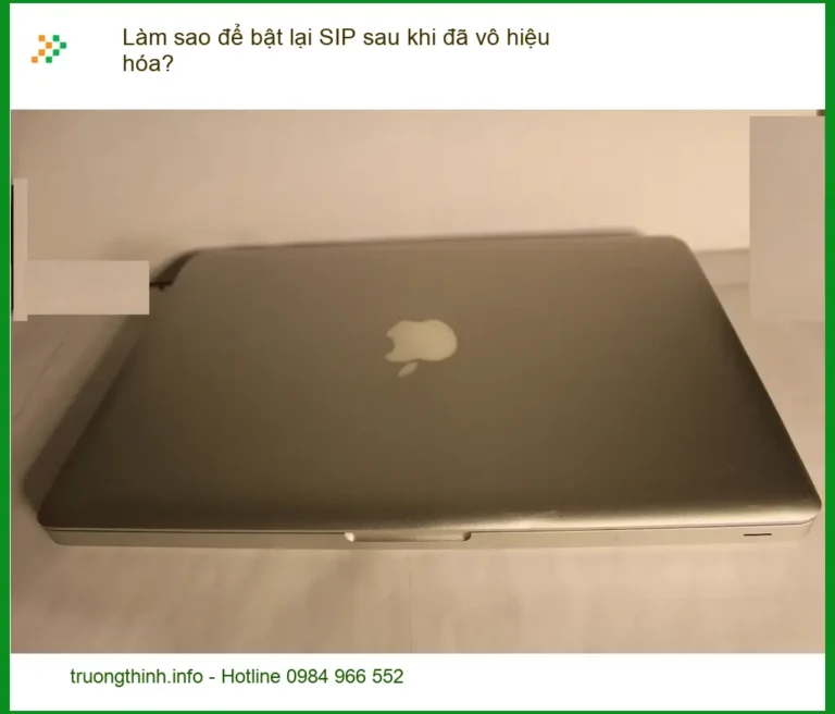 Macbook Làm sao để bật lại SIP sau khi vô hiệu hóa - Cách tự xử lý tại nhà