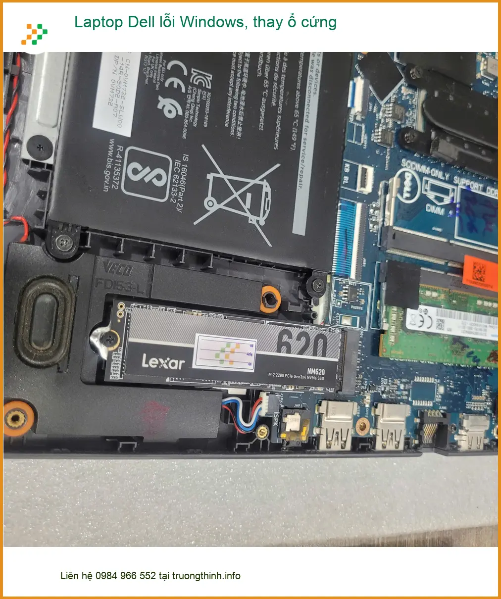 Anh Duy vội vã tìm: Sửa Laptop Dell lỗi Windows, thay ổ cứng Q. Tân Bình