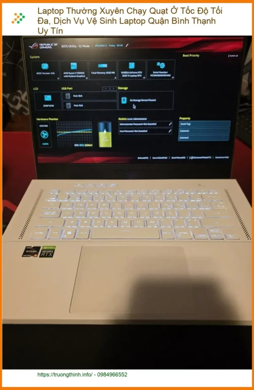 Vệ Sinh Laptop Chạy Quạt Tối Đa Quận Bình Thạnh Uy Tín - Địa chỉ trung tâm hỗ trợ