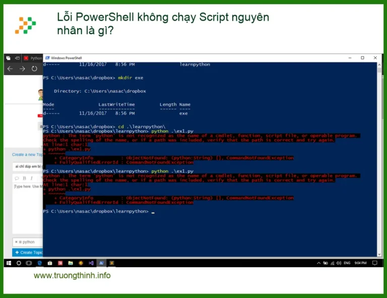 Thủ thuật Phần mềm Lỗi PowerShell không chạy Script - Cách tự xử lý tại nhà