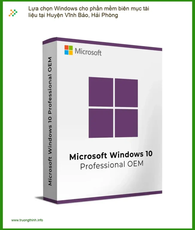 Windows Lựa chọn phần mềm biên mục tài liệu Vĩnh Bảo - Tư vấn chuyên gia