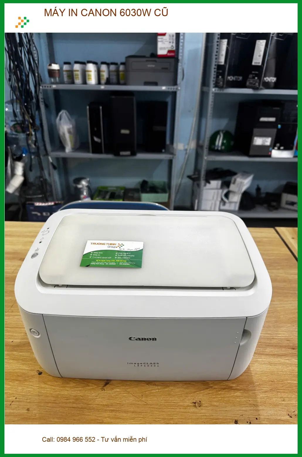 Chị An bất động sản tìm cửa hàng sửa máy in Canon 6030W cũ uy tín Quận 10