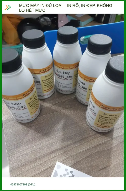 Chú Duy Quận Tân Bình tìm chỗ đổ mực máy in uy tín - In rõ, in đẹp