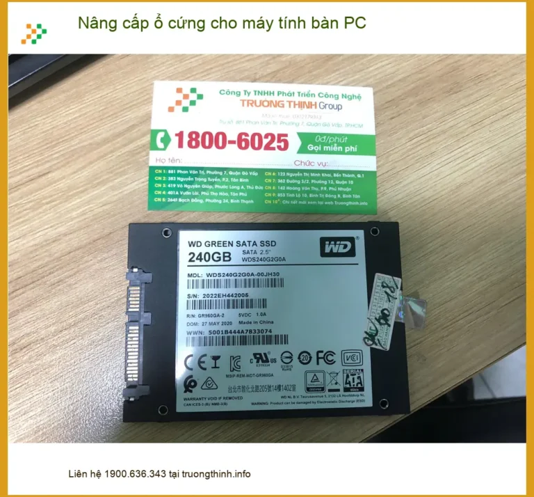 Chị Khuê thiết kế đồ họa Quận Bình Tân review nâng cấp ổ cứng PC lấy liền