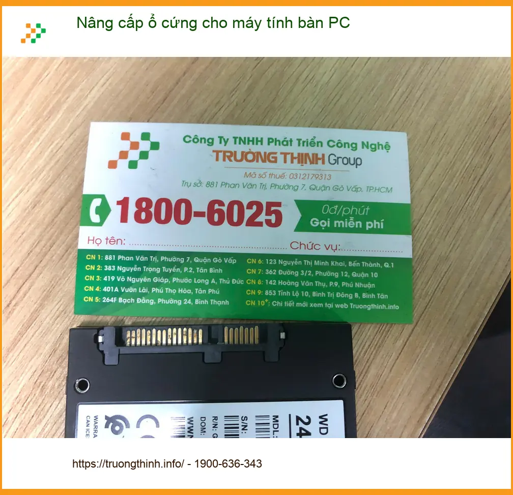 Chị Khuê thiết kế đồ họa Quận Bình Tân review nâng cấp ổ cứng PC lấy liền ảnh thực tế 1