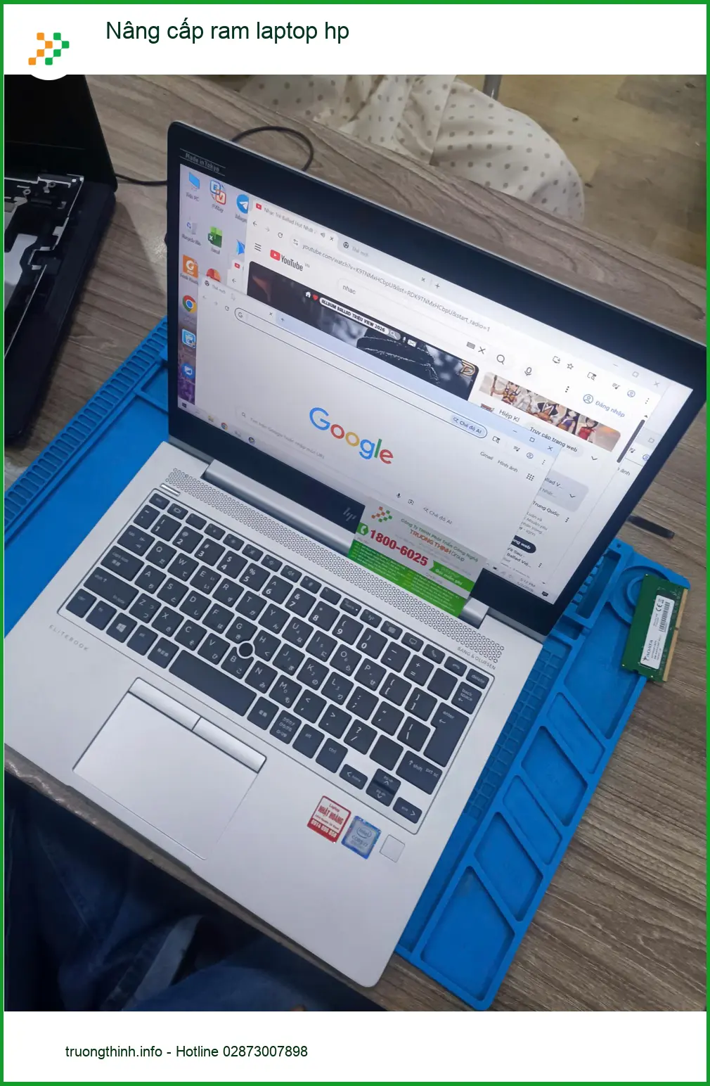 Anh Vĩ kỹ sư CNTT tìm dịch vụ nâng cấp ram laptop HP Quận Tân Phú uy tín