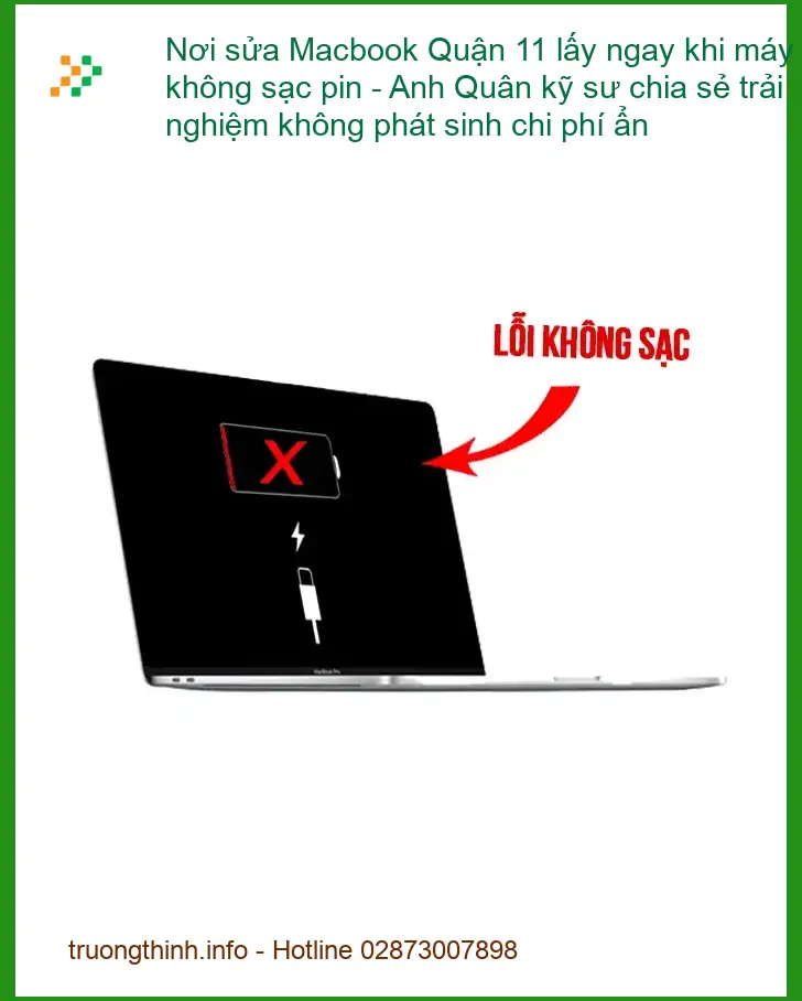 Sửa Macbook Quận 11 lấy ngay khi không sạc pin - Trung tâm hỗ trợ gần đây