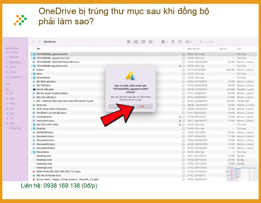 Văn phòng OneDrive bị trùng thư mục sau khi đồng bộ - Cách tự xử lý tại nhà