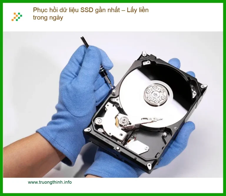 Khôi Phục Dữ Liệu SSD lấy liền - Trung tâm cứu dữ liệu gần nhất