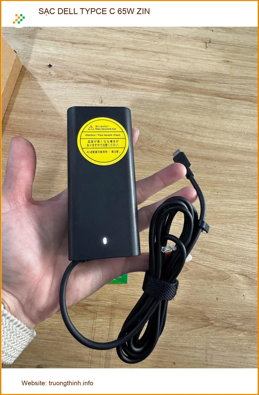 Cửa hàng SẠC DELL TYPE C 65W ZIN Quận 10 - Cô An kiến trúc sư tìm sạc. ảnh thực tế 2