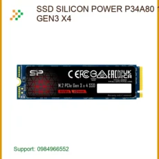 Ổ Cứng SSD NVMe 1TB Silicon Power P34A80 - Lắp Đặt Nhanh - Giá Rẻ Tại TPHCM