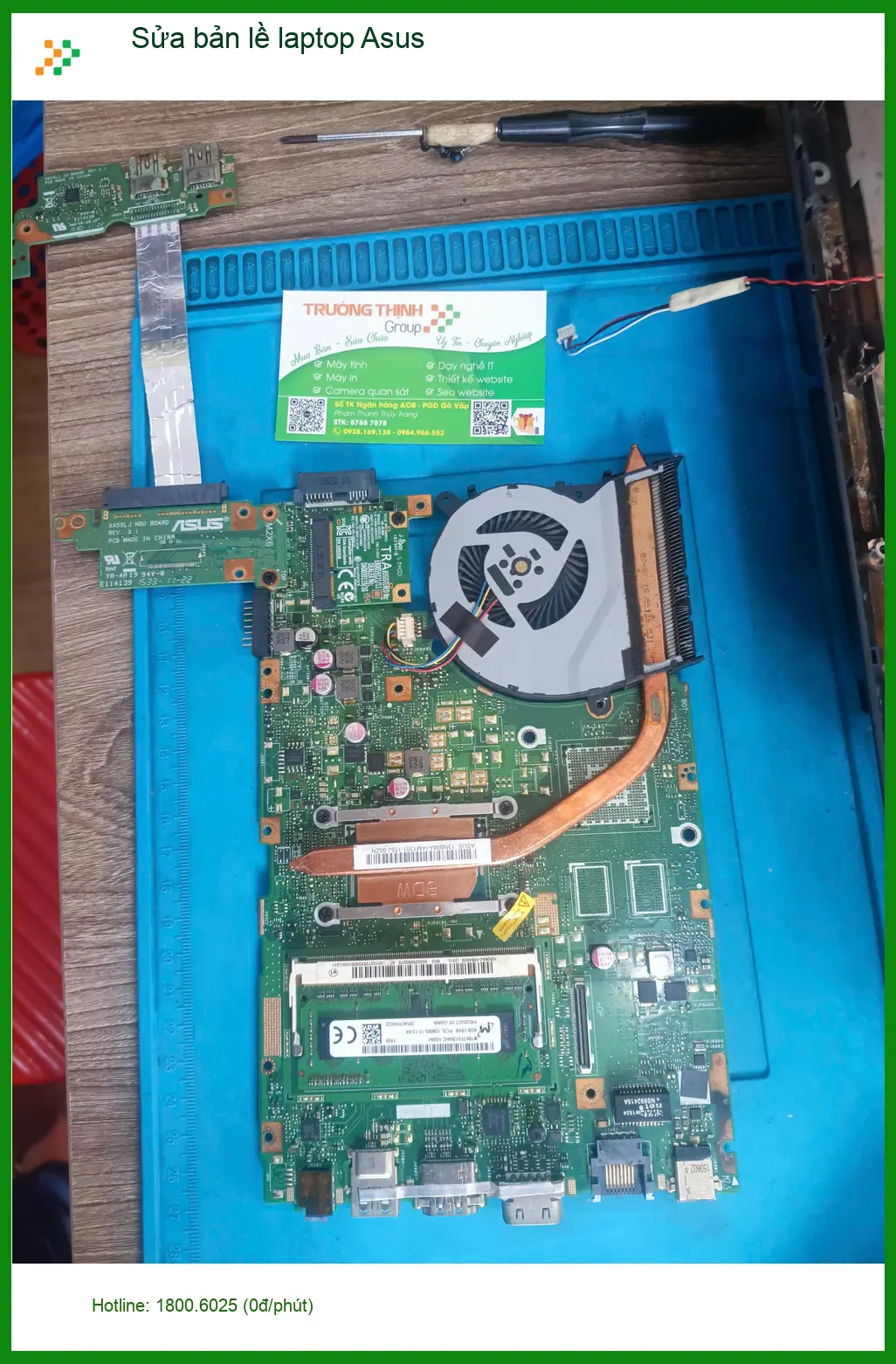 Anh Hùng thợ cơ khí tìm chỗ sửa bản lề laptop Asus Quận Tân Phú lấy ngay ảnh thực tế 2