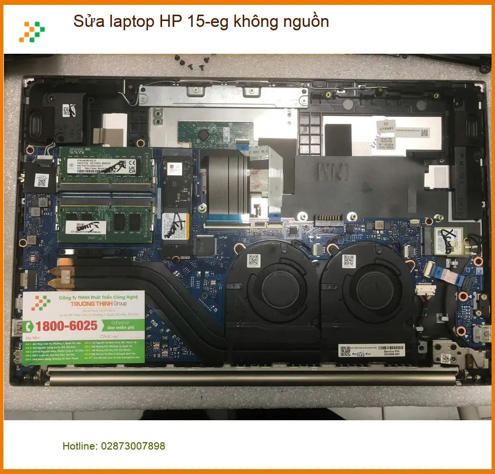 Chị Diệu thiết kế tìm chỗ sửa laptop HP 15-eg không nguồn tại Quận Bình Tân ảnh thực tế 1